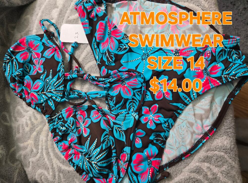 ATMOSPHERE SWIMWEAR / SIZE 14 / NWT - (#23A)